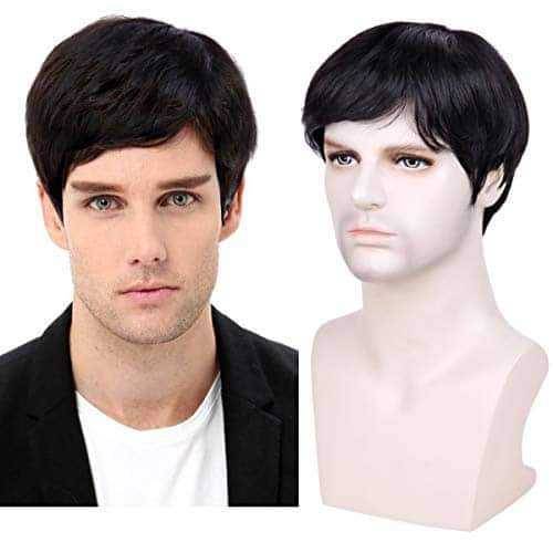 men natural hair wig is available 