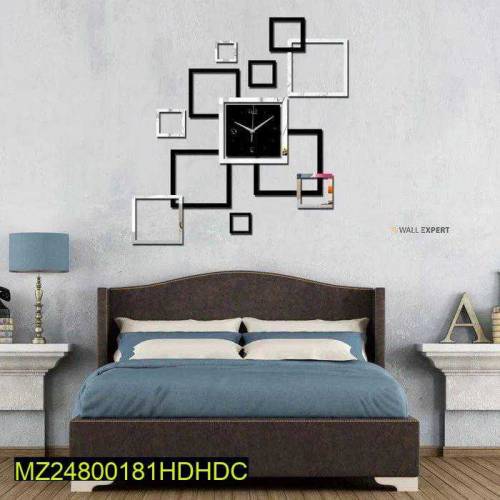 Beautiful mirror acrylic wall clock 