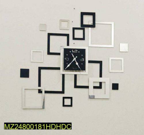 Beautiful mirror acrylic wall clock 