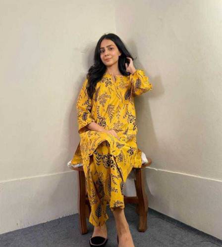 2 pcs stitched linen suits 