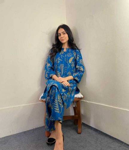 2 pcs stitched linen suits 
