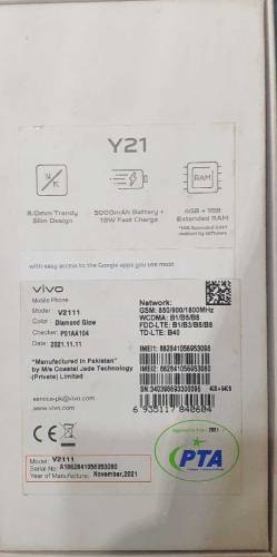 vivo y 21