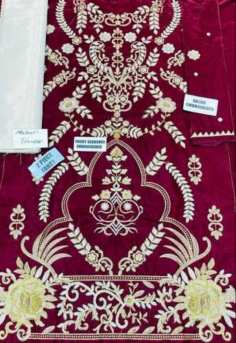 micro velvet shirt masori trouser with shawl 
