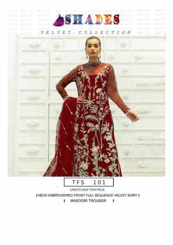 micro velvet shirt masori trouser with shawl 
