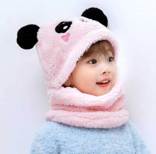 kids wool cap with neack Warmer