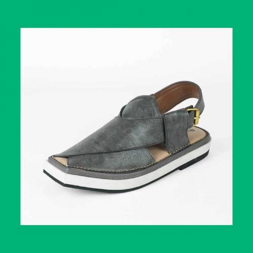 Gray Kaptan Chappal 