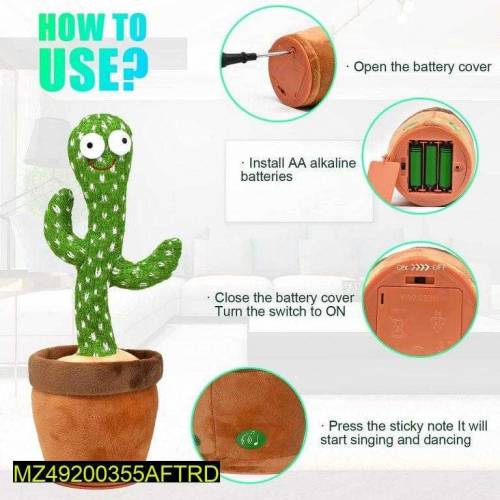 *Dancing Cactus plush toy For kids