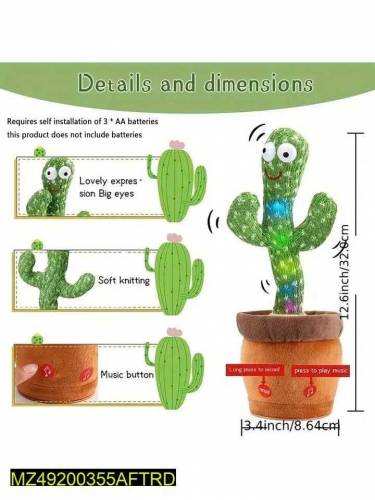*Dancing Cactus plush toy For kids
