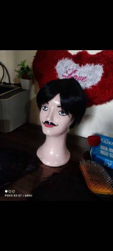 Full cap silky hair wig is available