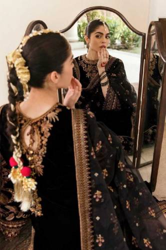 velvet wedding dress 