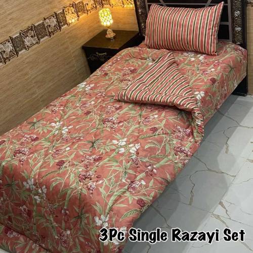 3 PC single bed razai set