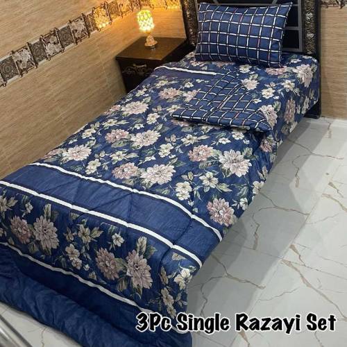 3 PC single bed razai set