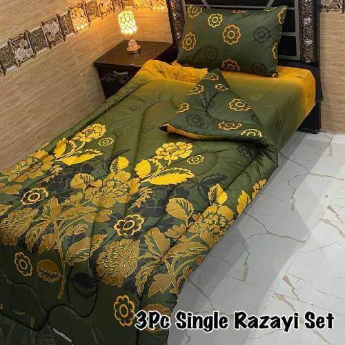 3 PC single bed razai set