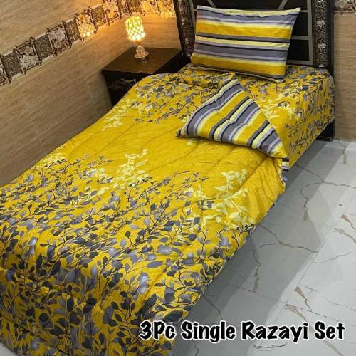 3 PC single bed razai set