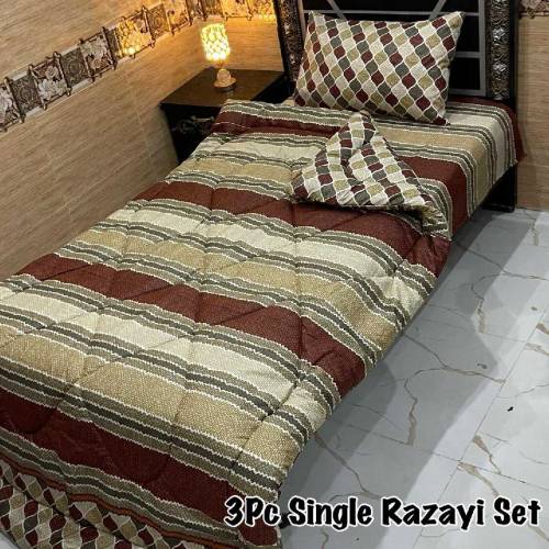 3 PC single bed razai set