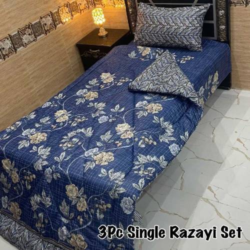 3 PC single bed razai set