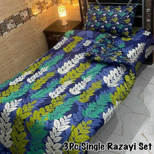 3 PC single bed razai set