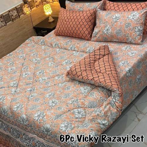 *6 Piece razai Sets* Available Febric SALONICA COTTON 