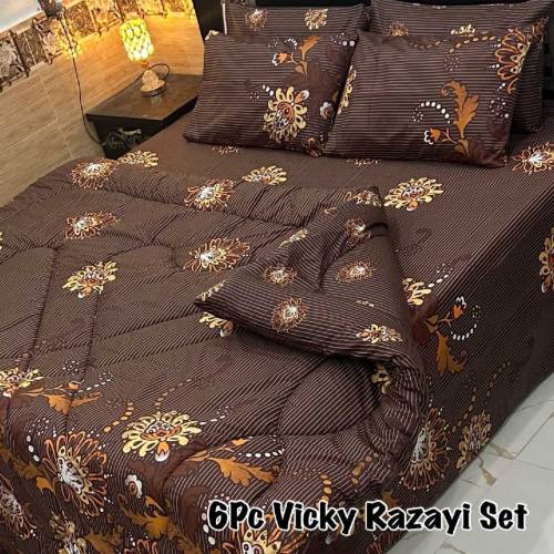 *6 Piece razai Sets* Available Febric SALONICA COTTON 