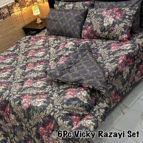 *6 Piece razai Sets* Available Febric SALONICA COTTON 