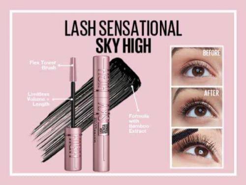 maybiline sky high mascara 100% original, imported