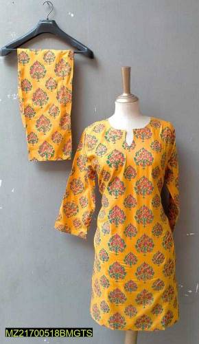 2:ps linen printed suit.