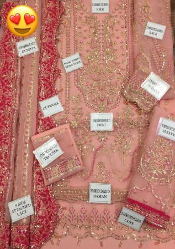 heavy embroidered dress3 Piece 