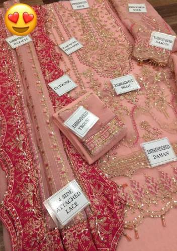heavy embroidered dress3 Piece 