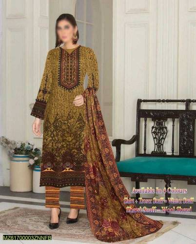 •  Fabric: Dhanak•  Shirt Front: Printed•  Back: Printed•  