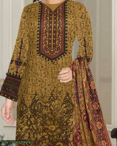 •  Fabric: Dhanak•  Shirt Front: Printed•  Back: Printed•  