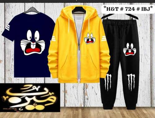 _WINTER COLLECTION COMPLETE SUIT_    _3 in 1__ZIPPER HOODI+T SHIRT+TRO