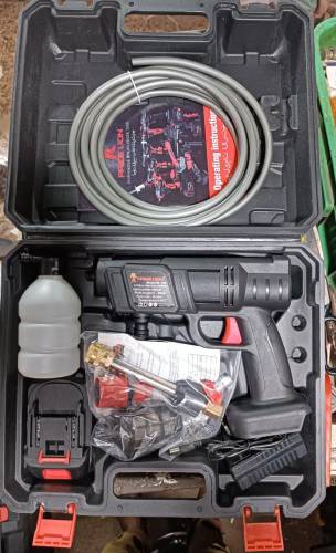 21-V Wireless High Pressure Car Washer Cleaner - 45 Bar