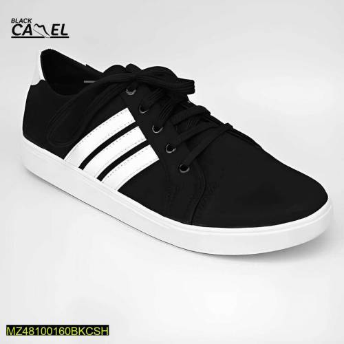 Black camel sneakers for men.