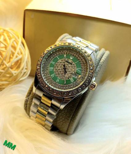 ROLEXMENS COLLECTIONNEW MODELFULL STONE DAILDATE WORKINGSTAINLESS STEE