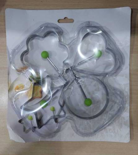 Egg Shaper Kitchen Tools Star, Heart, Round, Flower Shaped Stainless S