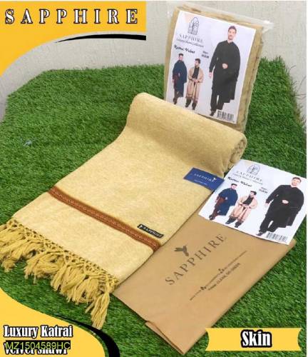 1 Pcs Men's Plain Velvet Shawls 