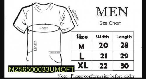 1 pc Men's Stitched Polyester plan T-shirt