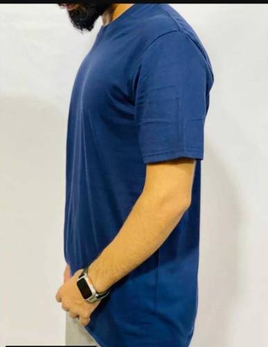 1 pc Men's Stitched Polyester plan T-shirt