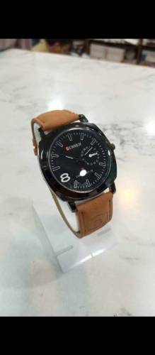 Curren Leather Sports Watches Army Military Analog Quartz Wrist Watch 