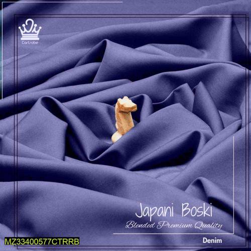 Boski and Wash and Wear Plain unstitched suit 