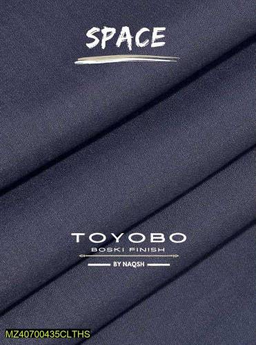 Boski and Wash and Wear Plain unstitched suit 