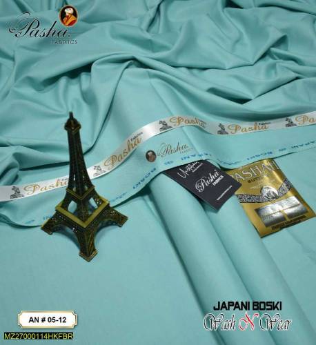 Boski and Wash and Wear Plain unstitched suit 