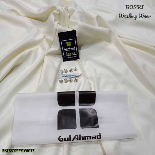 Boski and Wash and Wear Plain unstitched suit 