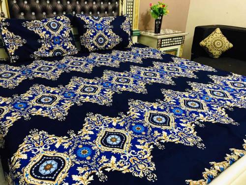 3pc crystal cotton bedsheets fine stuff 40plus design available 