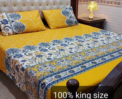 3pc crystal cotton bedsheets fine stuff 40plus design available 