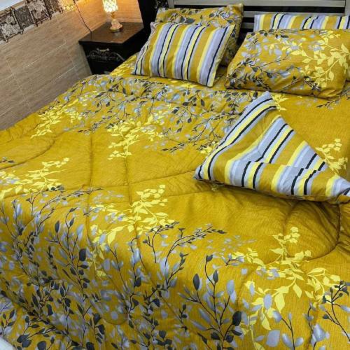 6 piece's Vicky razayi set 1_500 msg filled razayi 1 sheet 4 pillow 