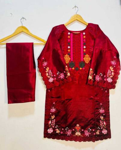 *Fancy Khaddi Silk Cutwork 2pc