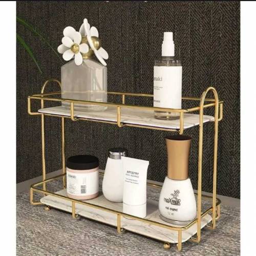 Bathroom Storage Rack Large Capacity Double Iron Art Nordic Bathroom