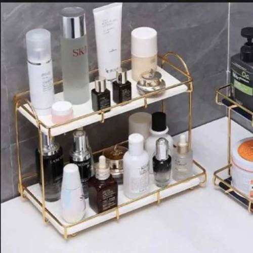 Bathroom Storage Rack Large Capacity Double Iron Art Nordic Bathroom
