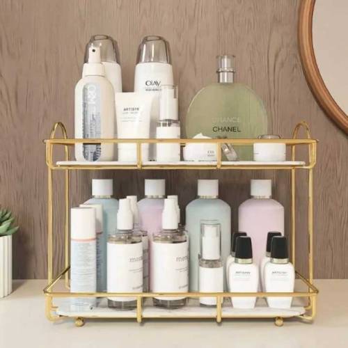 Bathroom Storage Rack Large Capacity Double Iron Art Nordic Bathroom